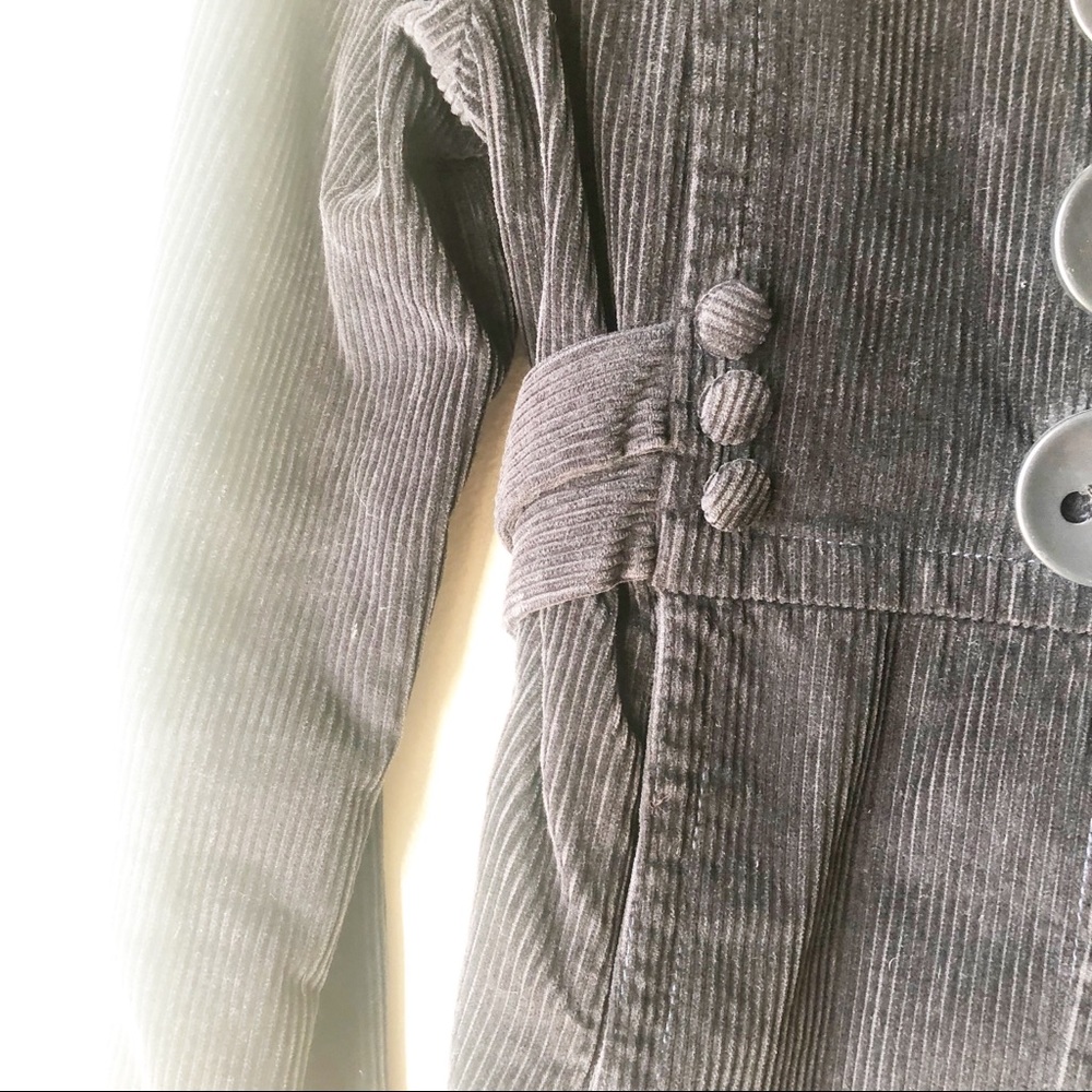 Elephant Corduroy Pea Coat - Picture 4 of 7